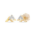 14KT Yellow Gold Mystic Peaks Stud Earrings,,hi-res view 2