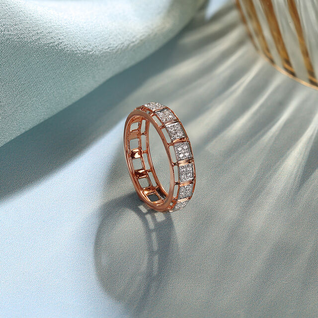 Cubic Splendor Gold & Diamond Finger Ring,,hi-res image number null