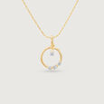 Twinkling Loop Diamond Pendant,,hi-res view 3
