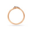 18KT Gold Diamond Studded Elegant Finger Ring,,hi-res view 3
