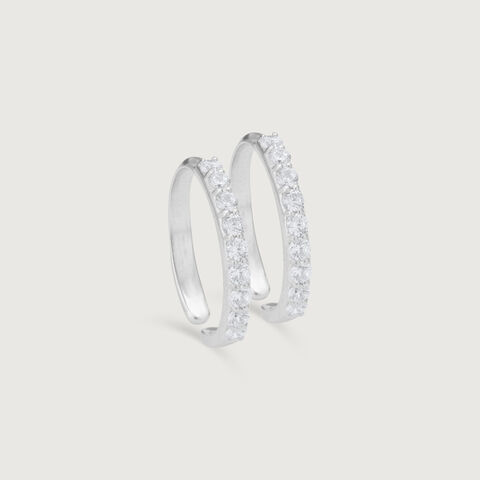 Gleam Line Silver Toe Rings