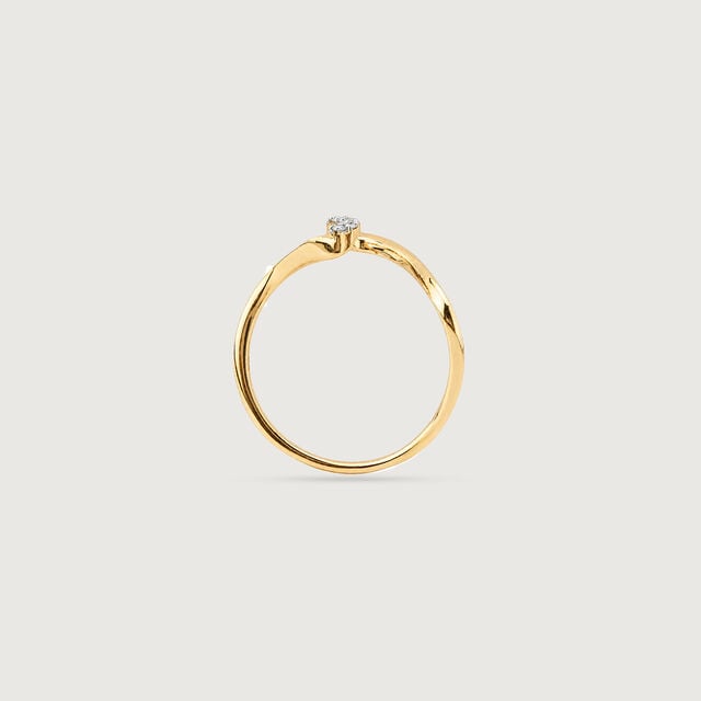 Graceful Wave Diamond Ring,,hi-res image number null