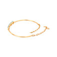 14KT Yellow Gold Blue Topaz Serenity Bangle,,hi-res view 3