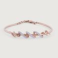 Twisted Blend Diamond & Gold Bangle,,hi-res view 3
