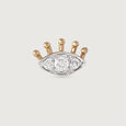 Guardian Eye Gold and Diamond Nose Pin,,hi-res view 3