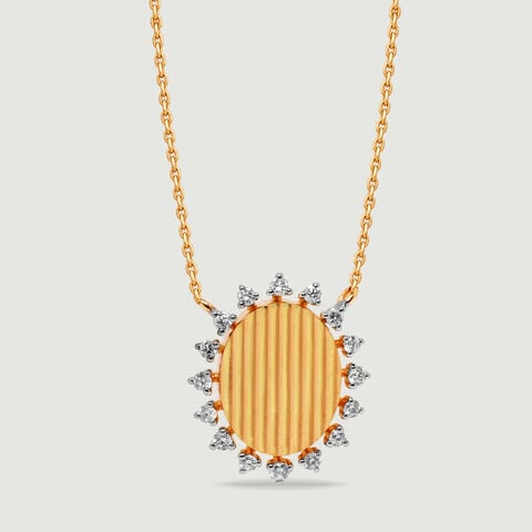 Oval Luminous Diamond Necklace