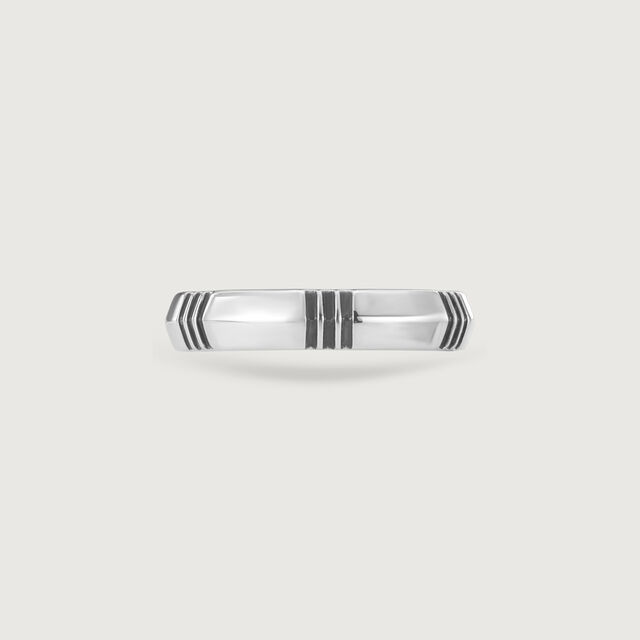 Linear Groove Silver Ring,,hi-res image number null
