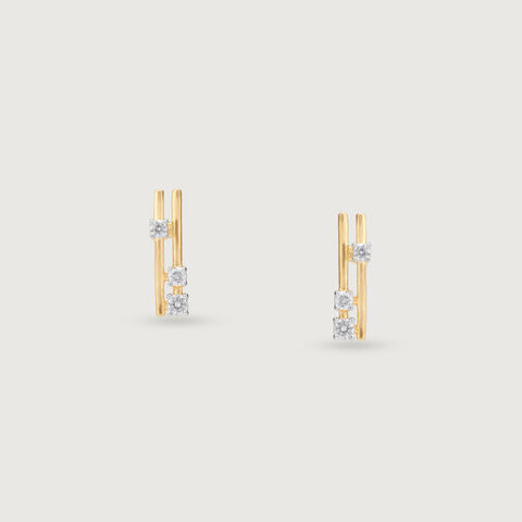 Chic Ladder Diamond Earrings