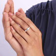 Elegant Curve Silver Ring,,hi-res view 2