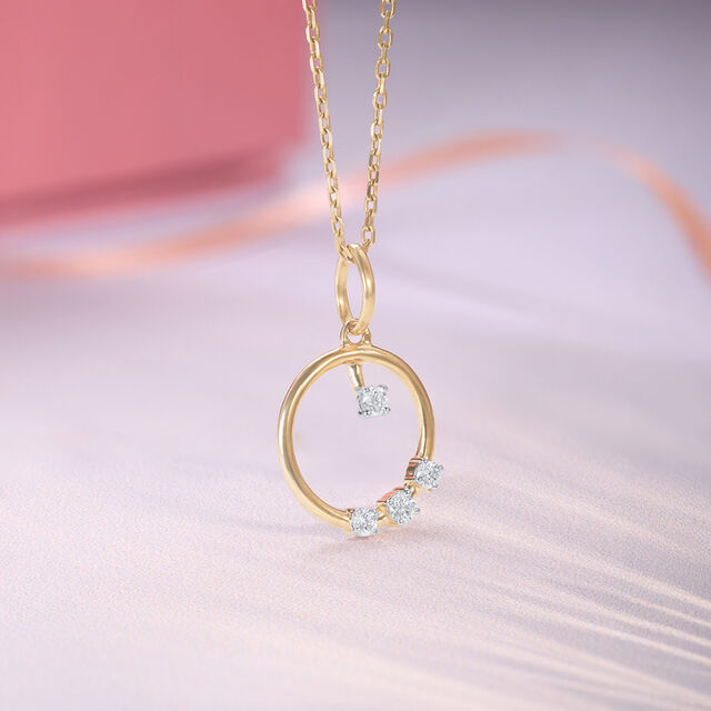 Twinkling Loop Diamond Pendant,,hi-res image number null