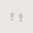 Sassy Leaf Silver Earrings and Pendant Set,,hi-res view 5