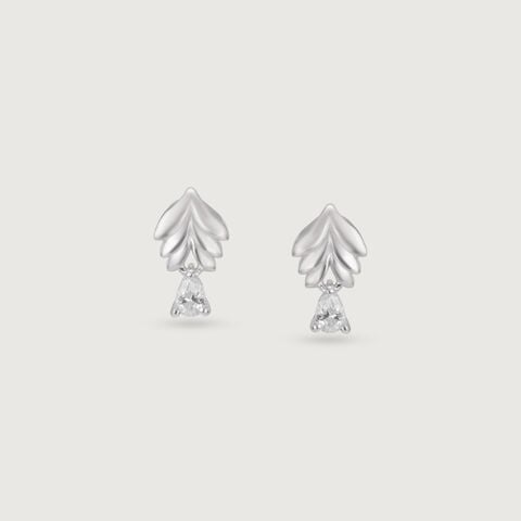 Sassy Leaf Silver Earrings and Pendant Set