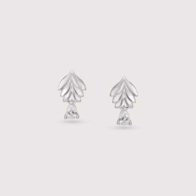 Sassy Leaf Silver Earrings and Pendant Set,,hi-res image number null