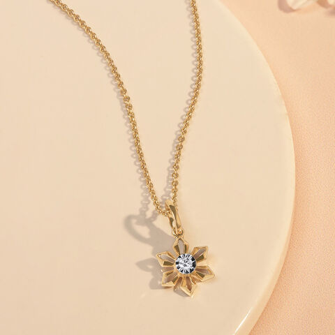 Whimsy Daisy Diamond Pendant