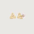 Drip Trio Gold Stud Earrings,,hi-res view 4