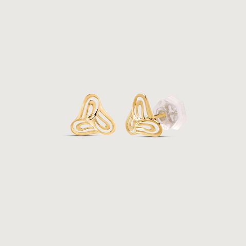 Drip Trio Gold Stud Earrings