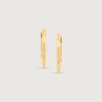Modern Arch Gold Hoop Earrings,,hi-res view 3