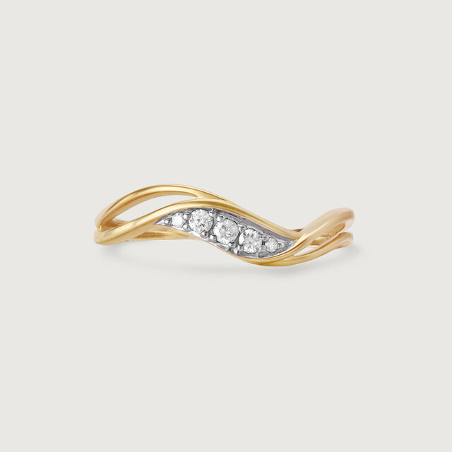 Eternal Flow 14 Kt Gold & Diamond Ring,,hi-res image number null