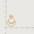 Cosmic Bling 14KT Diamond Chand Bali Earrings,,hi-res view 4