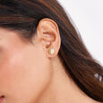 Twisted Dome Gold Stud Earrings,,hi-res view 2