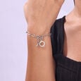Minimal Initial O Silver Charm,,hi-res view 2