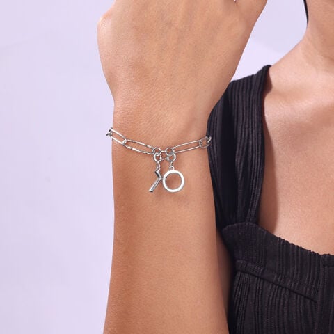 Minimal Initial O Silver Charm