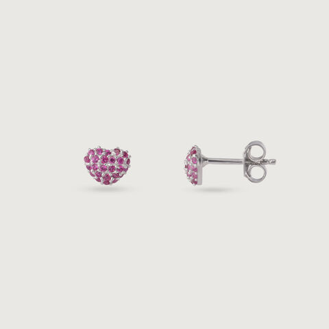 Playful Crush Silver Earrings and Necklace Set