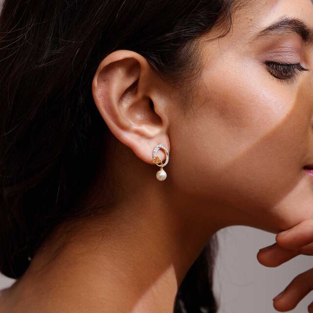 Playful Love Diamond Drop Earrings,,hi-res image number null
