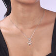 Minimal Initial X Silver Charm,,hi-res view 2