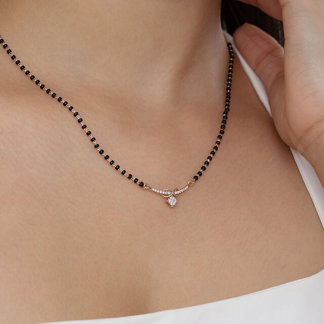 Infinite Elegance Gold and Diamond Mangalsutra,,hi-res image number null