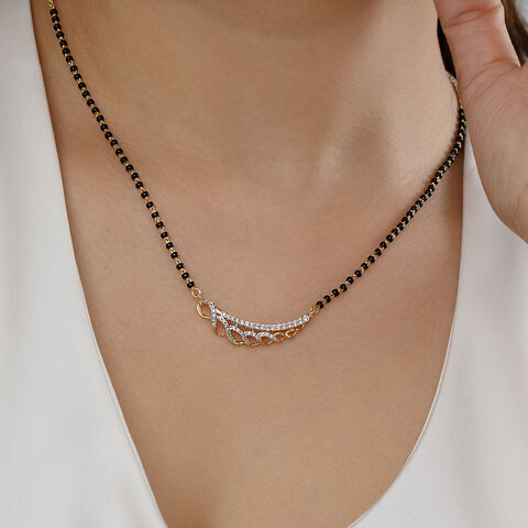 Sparkling Elegance Gold and Diamond Mangalsutra