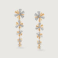 Lustrous Star Drops 14KT Diamond Drop Earrings,,hi-res view 3