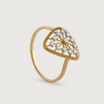 Radiant Bloom Gold & Diamond Finger Ring,,hi-res view 4