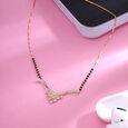Lustrous Vows 18 Kt Gold and Diamond Mangalsutra,,hi-res view 1