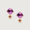 Purple Haze 14KT Amethyst Stud Earrings,,hi-res view 3