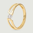 Dynamic Twisted Gold Ring,,hi-res view 4