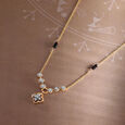 Clover Mosaic 14 Kt Gold and Diamond Mangalsutra,,hi-res view 1