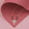 Graceful Geometric Diamond Mangalsutra,,hi-res view 1
