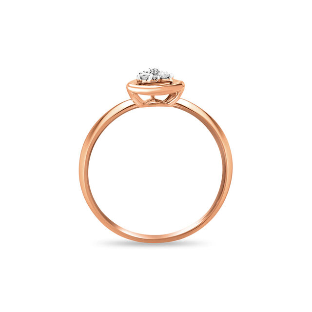 18KT Rose Gold Diamond ring,,hi-res view 4