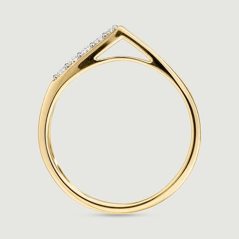Sleek Angular Diamond Ring