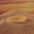 Elegant Geometric Gold Bangle,,hi-res view 1