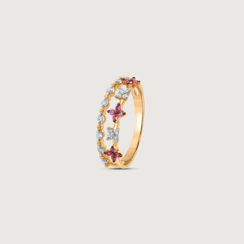 Rosette Rhythm Diamond Ring