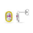 925 Silver Striking Contemporary Stud Earrings,,hi-res view 2