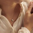 Luminous Hexagonal Diamond Necklace,,hi-res view 2