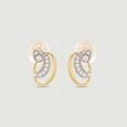 Luminous Fluid Diamond Stud Earrings,,hi-res view 3