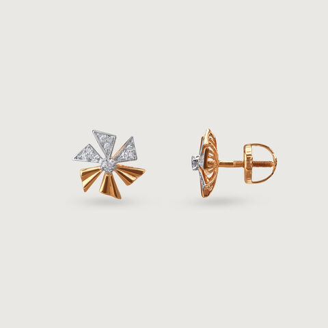 Pinwheel Pop Diamond Earrings
