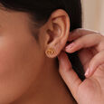 Cupid Edit Hearts Symphony 14KT  Gold Stud Earrings,,hi-res view 2