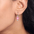 Playful Swirl Silver Drop Earrings,,hi-res view 2