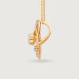 The Milky Way Whirl 14KT Diamond Pendant,,hi-res view 4