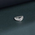 Layered Flowing Silver Ring,,hi-res view 1